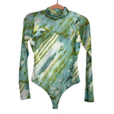 Superdown Green Marbled Bodysuit - Size S