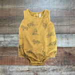Rylee + Crew Brown Tiger Bubble - Size 3-6M