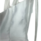 Azazie Atelier Off White Floral Pearl Tie Strap Dress- Size 4 (see notes)