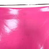 No Brand Pink Faux Shiny Leather Mini Skirt- Size S (see notes)
