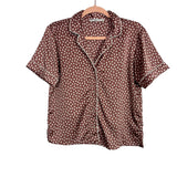 Abercrombie & Fitch Brown Polka Dot Piece Pajama Set- Size S (sold out online)