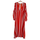 Boden Orange and Pink Striped Sheer Dress- Size 20-22R