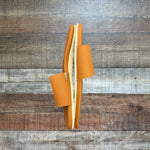 Hari Mari Camel Leather Slide Sandals- Size 6