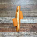 Hari Mari Camel Leather Slide Sandals- Size 6