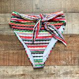 Montce Mer Stripe Paula Tie-Up Bikini Bottoms NWT- Size S