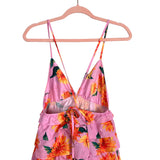Buddy Love Pink Floral Tiered Dress NWT- Size L