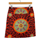Sevier Skirts Patterned Lined Mini Skirt - Size ~2 (no size tag, fits like 2)