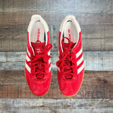 Adidas Red Gazelle Sneakers with Extra Laces- Size MEN’S 8 (NEW)