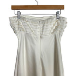 Abercrombie & Fitch Cream Satin Strapless Dress NWT- Size S (straps included)