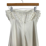 Abercrombie & Fitch Cream Satin Strapless Dress NWT- Size S (straps included)