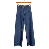 Zara Wide Leg Raw Hem Jeans- Size 2