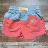 The Beaufort Bonnet Blue and Coral Swim Shorts- Size 18-24M