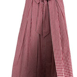 Ivy City Red and White Gingham Button Up Side Flaps Skirt NWT- Size XS (sold out online)