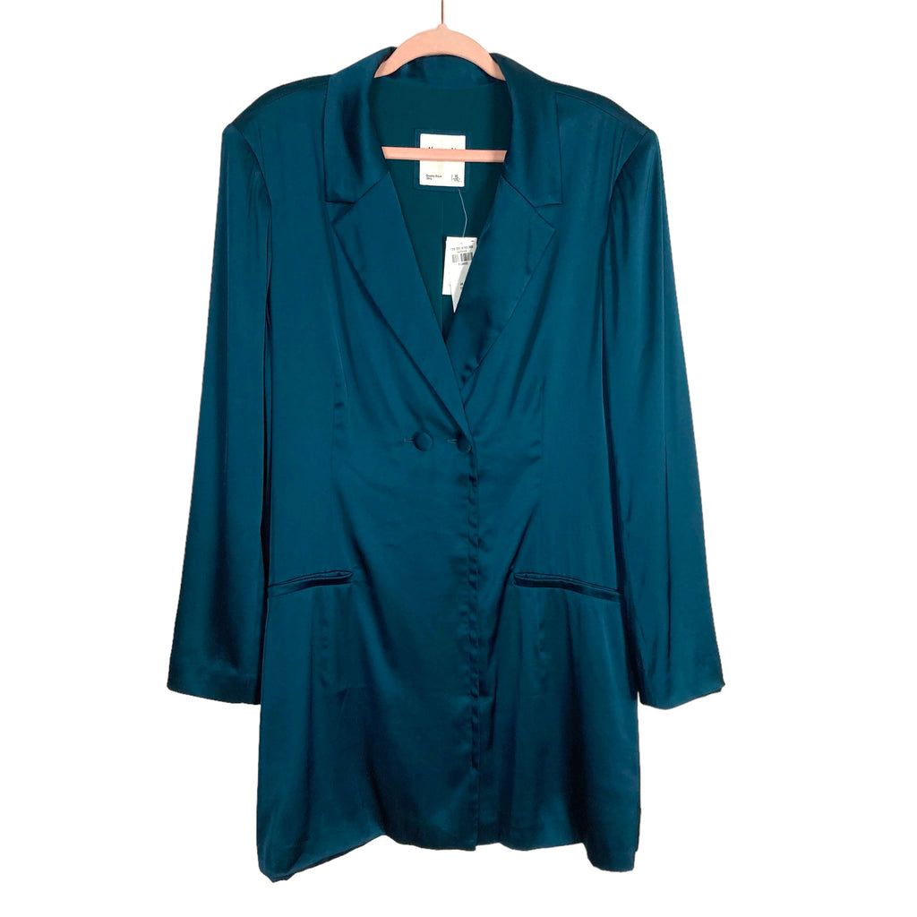 Abercrombie & Fitch Green Satin Blazer Mini Dress NWT-Size XL (sold ou The Saved Collection Abercrombie & Fitch Green Satin Blazer Mini Dress NWT-Size XL (sold ou The Saved Collection