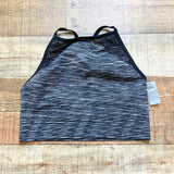 Aerie Black White and Grey Space Dye Bralette NWT- Size L