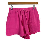Shein Pink Gauze Top & Short Set - Size M