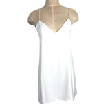 Superdown White Satin with Cream/Pink Criss Cross Back Straps Dress NWT- Size S (see notes)
