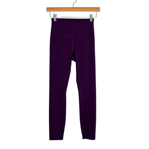 Lululemon Deep Purple Leggings - Size 4 (Inseam 24")