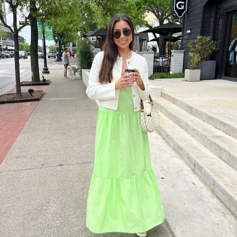 A New Day Lime Green Dress - Size XS