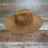 Pink Lily For Next Time Mocha Wide Brim Hat NWT