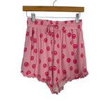 Silks Pink Smiley Face Pajama Top and Shorts NWT- Size XS (see notes)