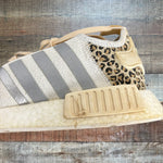 Adidas Boost White Animal Print Sneakers - Size 8.5 (See Notes)