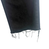 ReVice Los Angeles Black Raw Hem Wide Leg Jeans- Size 27