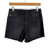 Just USA Black Raw Hem Jean Shorts- Size M