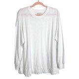 Abercrombie & Fitch White Oversized Long Sleeve Tee- Size M (sold out online)