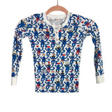 Roller Rabbit Texas Blue Monkey Two Piece Pajama Set- Size 6