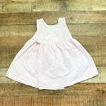 The Proper Peony Pink Seersucker with Tulip Pockets Button Wrap Dress- Size 3T