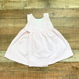 The Proper Peony Pink Seersucker with Tulip Pockets Button Wrap Dress- Size 3T