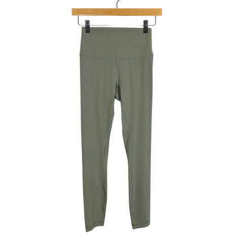 Lululemon Light Sage Leggings - Size 4 (Inseam 25”)