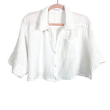 Vestique White Gauze Button Up Top- Size S (sold out online, we have matching shorts)