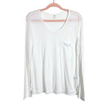 BP White Pocket Long Sleeve Tee- Size S
