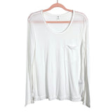 BP White Pocket Long Sleeve Tee- Size S