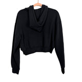 Athleta Black Cropped Hooded Zip Up Sweatshirt- Size XS