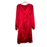 Pink Desert Red Side Ruched Dress - Size L (See Notes-Sold Out Online!)