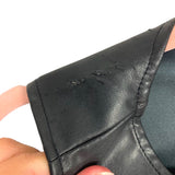 GUESS Los Angeles Black Faux Leather Peplum Top- Size S (see notes)