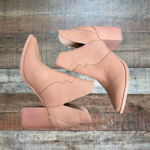 Steve Madden Chaya Pink Leather Booties- Size 9 (see notes)