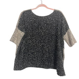 Topshop Black and Tan Fuzzy Sweater- Size S/M