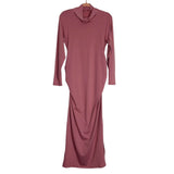 No Brand Pink Turtle Neck Side Slits Maxi Dress - Size M (See Notes)