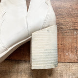 Steve Madden Leather Booties- Size 7.5 (see notes)