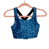 Good American Blue Animal Print with Back Criss Cross Straps and Back Cut Out Sports Bra- Size 1 (we have matching leggings)