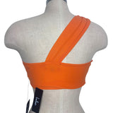 Lulus Orange One Shoulder Cropped Top NWT- Size S (we have matching skirt)