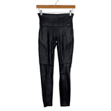 Spanx Black Faux Leather Leggings - Size M (Inseam 26")