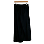 A New Day Black Linen Blend Wide Leg Drawstring Pants- Size M (sold out online, Inseam 30”)