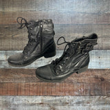 By Guess Black Combat Boots- Size 7 (see notes)