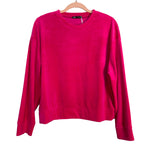 Zara Hot Pink Velour Sweatshirt NWT- Size M