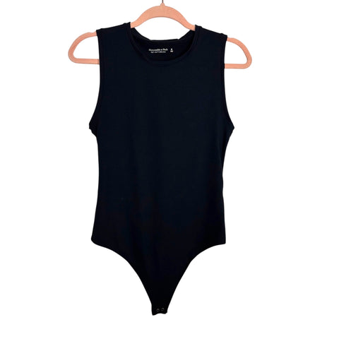 Abercrombie & Fitch Soft A&F Collection Black Sleeveless Bodysuit - Size M
